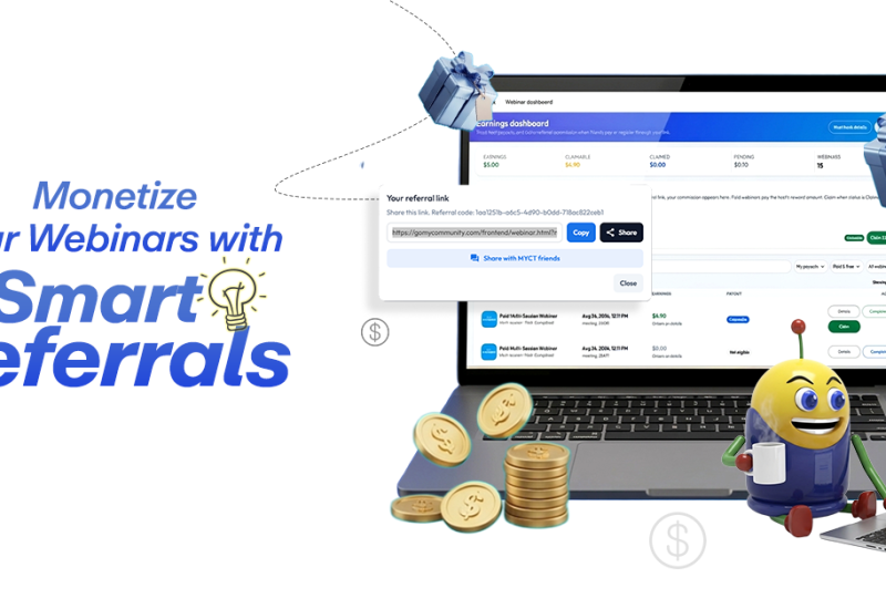MYCommunityToday Adds Paid Webinars & Referral Rewards